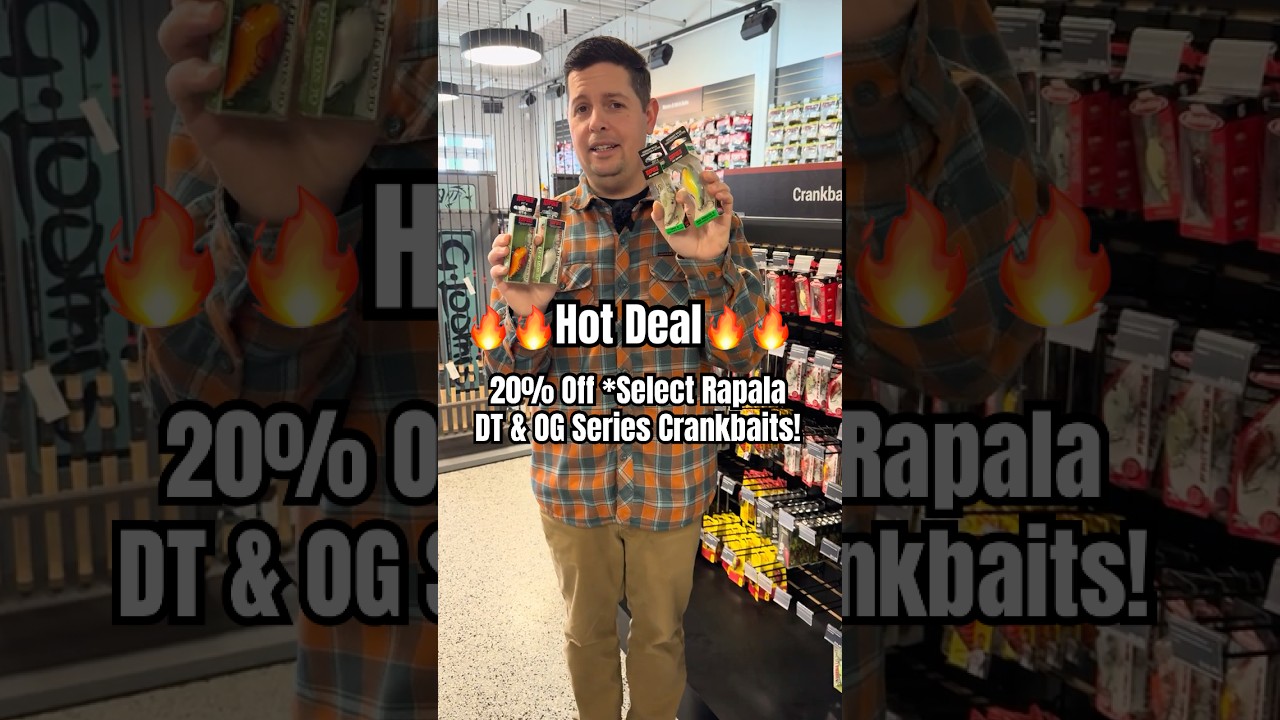 Получите скидку 20% на воблеры Rapala серий OG и DT в течение всего января!