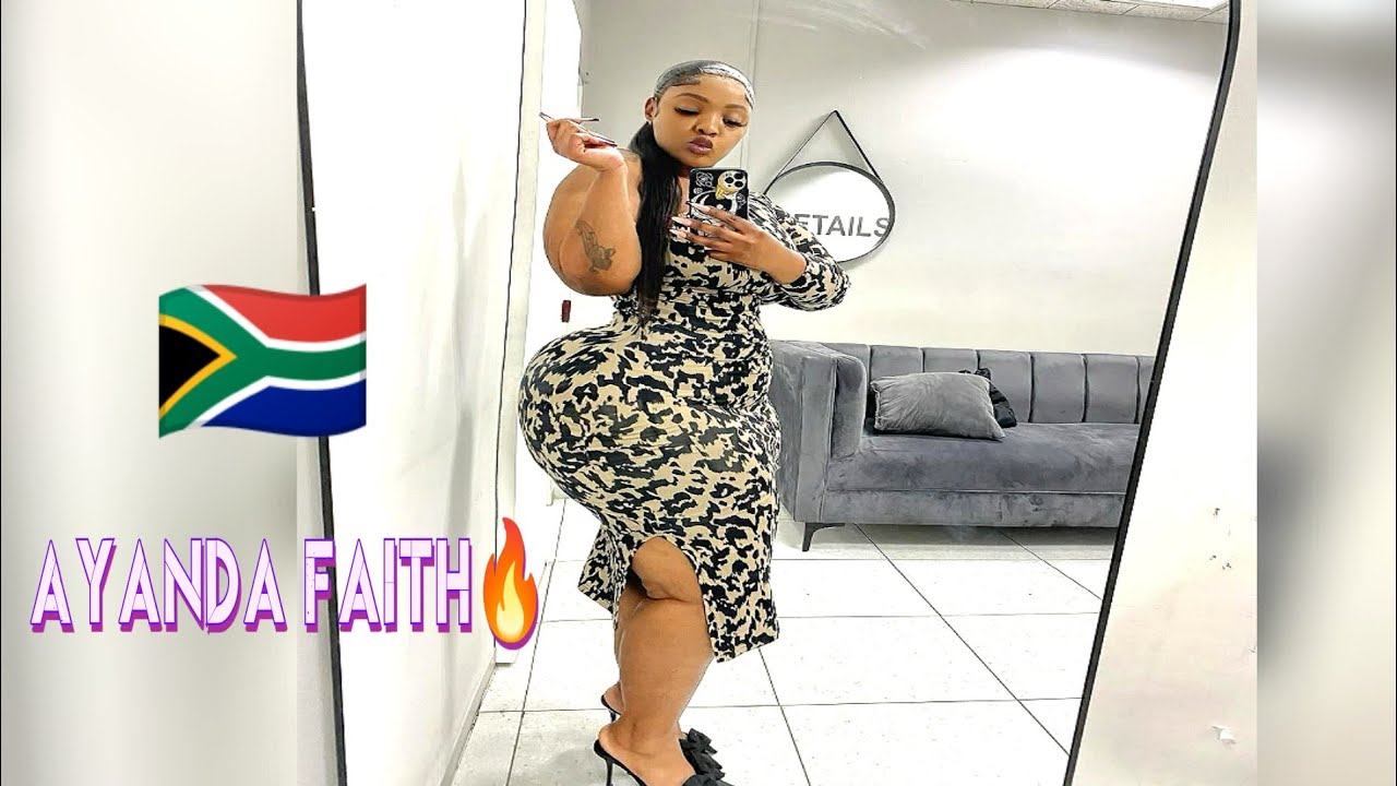 AYANDA FAITH🔥All Natural Well Curvy South African Plus Size Fashion Model Influencer✅Wiki Biography