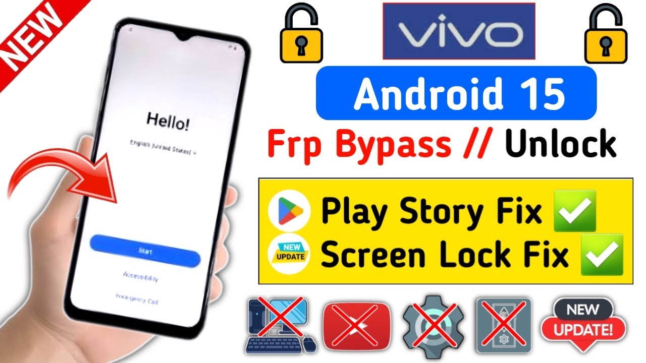All Vivo Android 15 Google Account FRP Bypass Without PC✅ - Fix Screen Lock Was Already Changed |