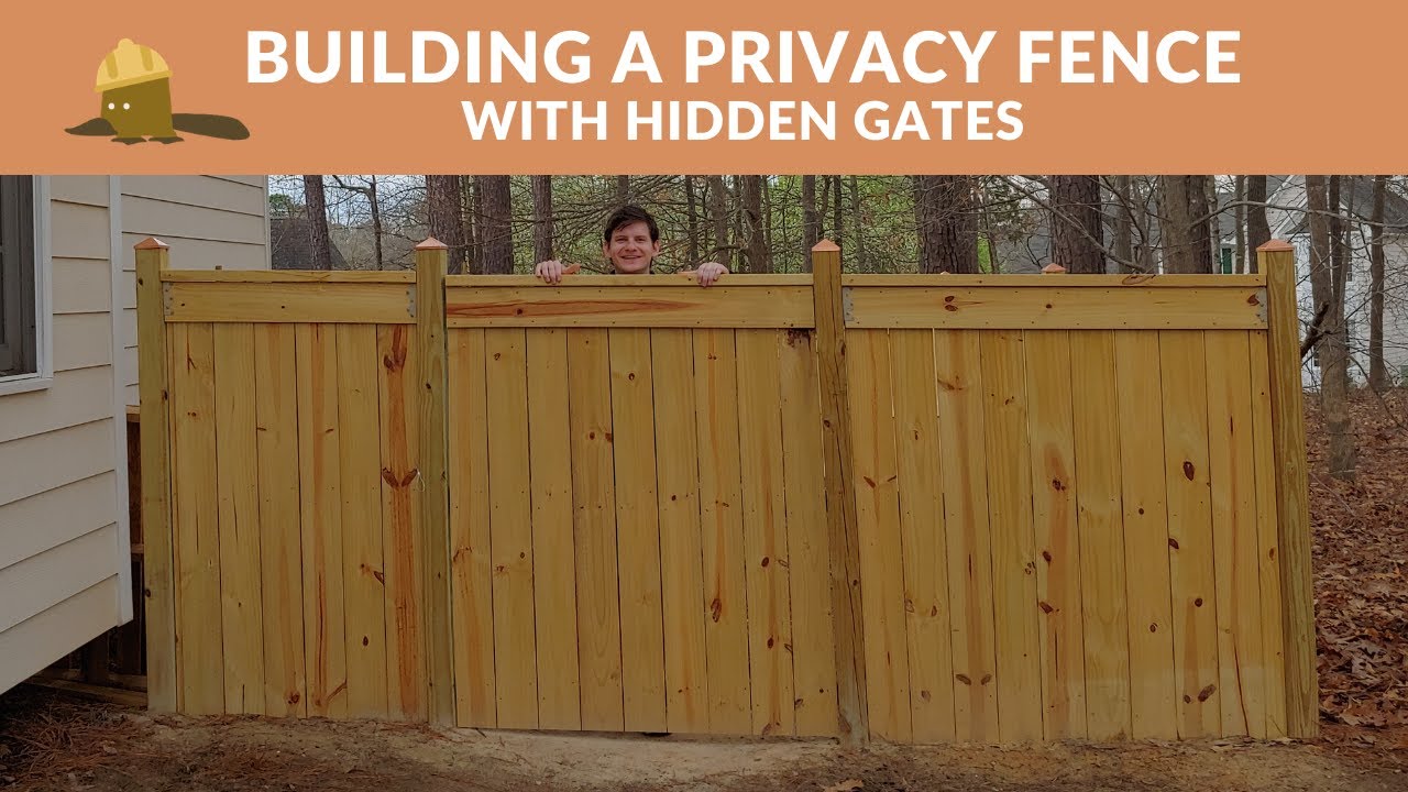 How to Build a Privacy Fence With Hidden Gates
