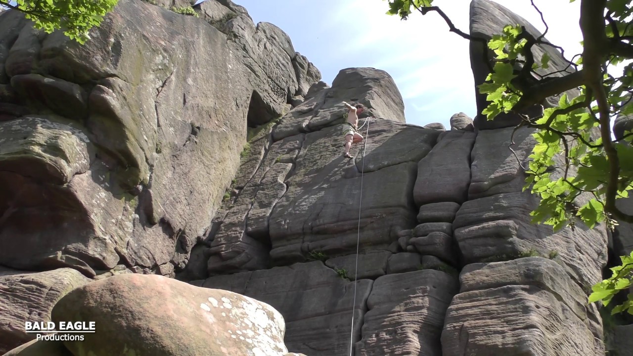 Johnny Dawes climbs E3 rock climb hands-free
