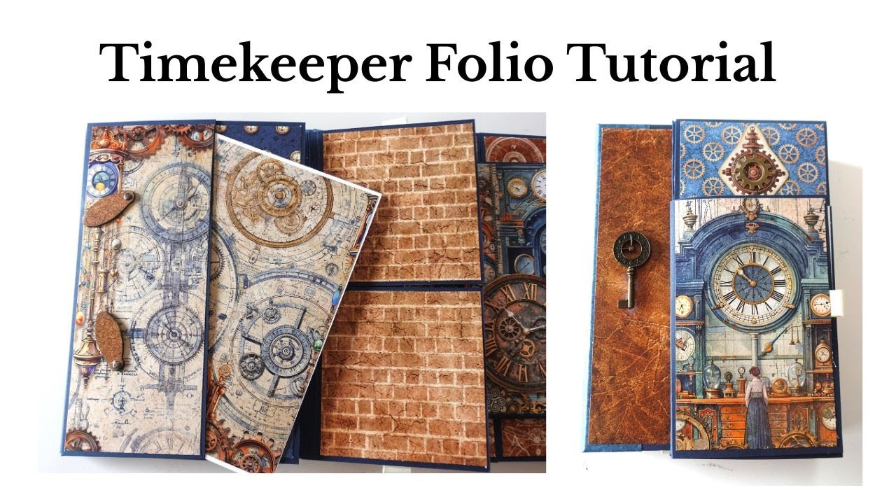 Easy Steampunk Folio/Journal Tutorial - Vectoria Designs Project