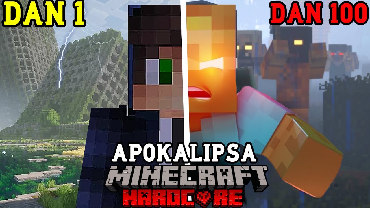 100 Dana U Minecraft Zombi Apokalipsi