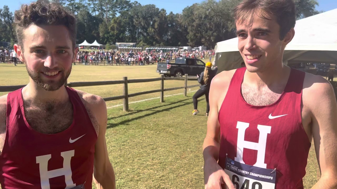 Harvard&rsquo;s three All-Americans: Graham Blanks, Matthew Pereira, and Acer Iverson talk at 2021 NCAA XC