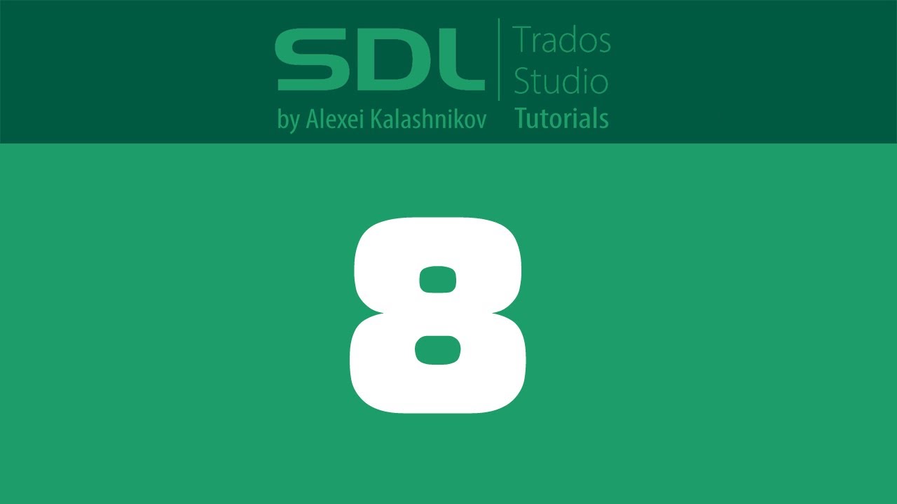 8 SDL Trados Studio: Работа с памятью, меню Options