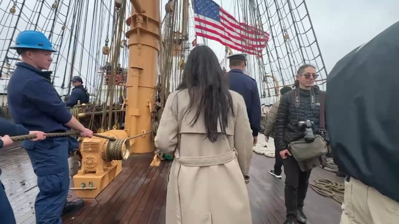 America's tallest ship returns to San Francisco for 1st time since 2008, docking at Pier 17