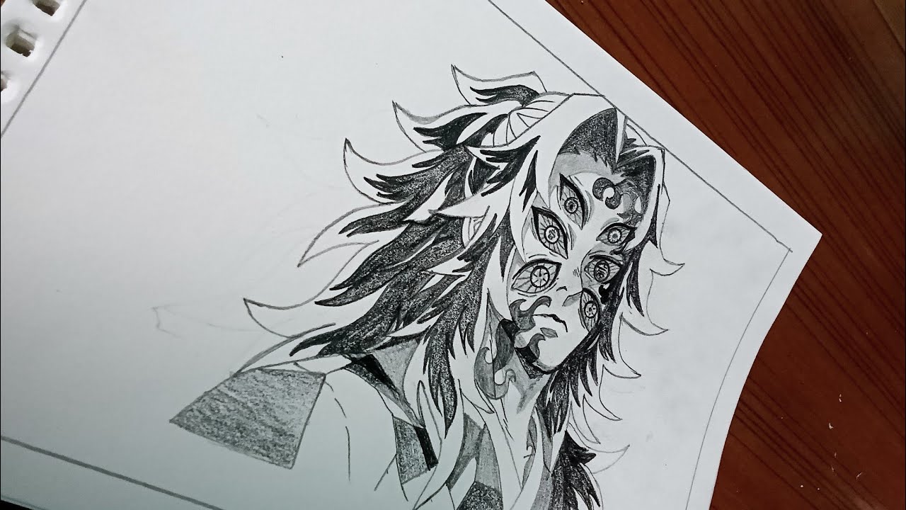 How to Draw Kokushibo Step by Step | Demon Slayer Upper Moon One Full Drawing Tutorial
