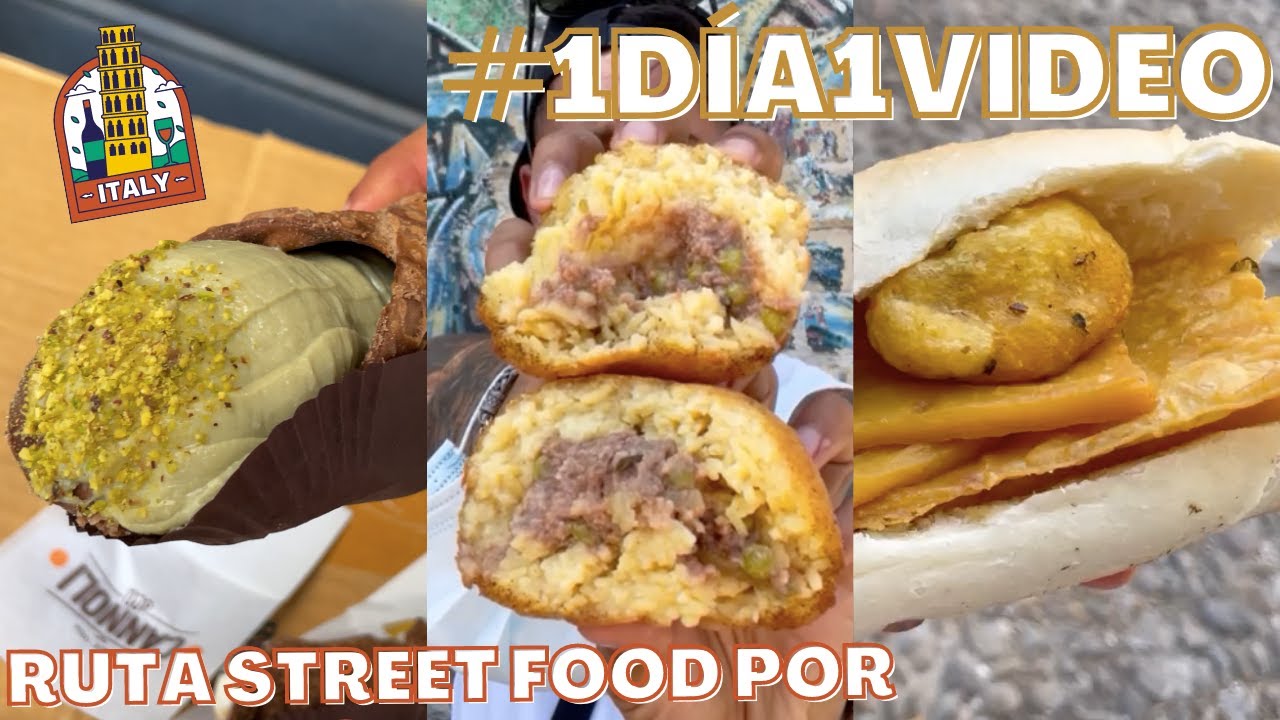 24h COMIENDO Comida CALLEJERA en los mercados DE PALERMO CHEAT DAY, ARANCINI CANNOLI CROISSANT Y MÁS