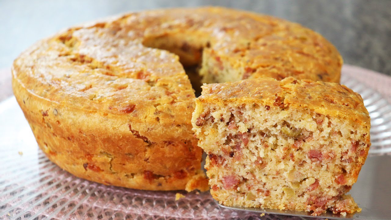 MISTUROU, ASSOU, TÁ PRONTO! BOLO SALGADO FOFINHO, RÁPIDO E DELICIOSO PRO SEU LANCHE!-Isamara Amâncio