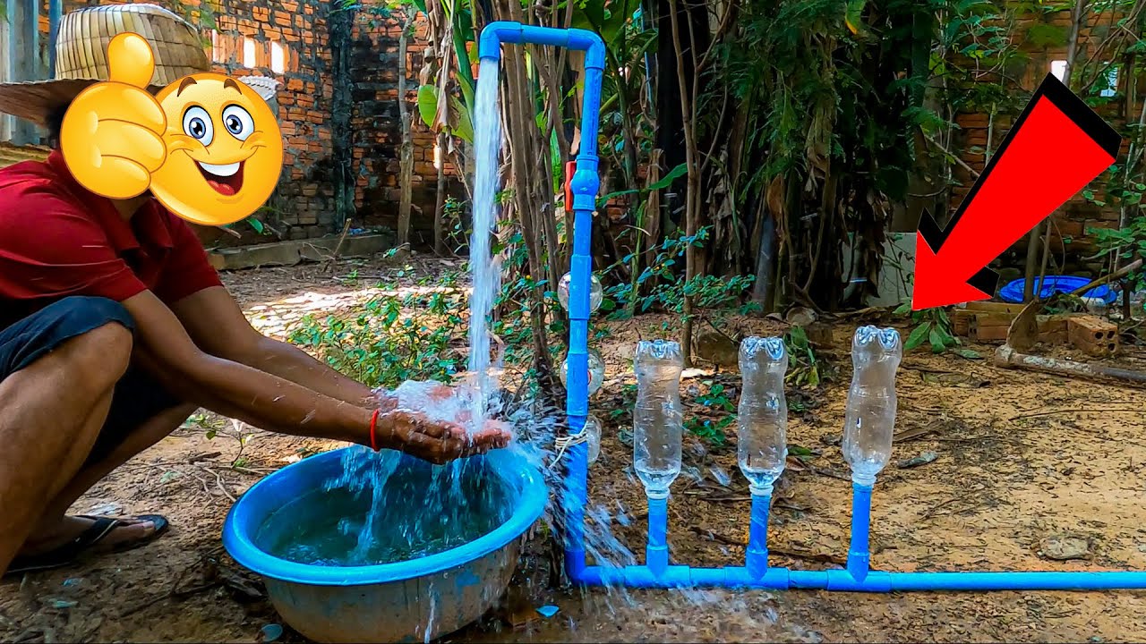 Wanna build something cool at home using 6 plastic bottles and that long PVP pipe to make a pressure