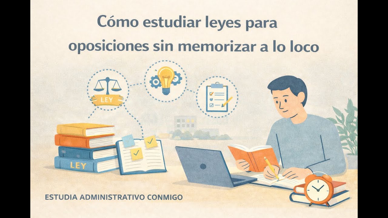 Cómo estudiar leyes para oposiciones sin memorizar a lo loco