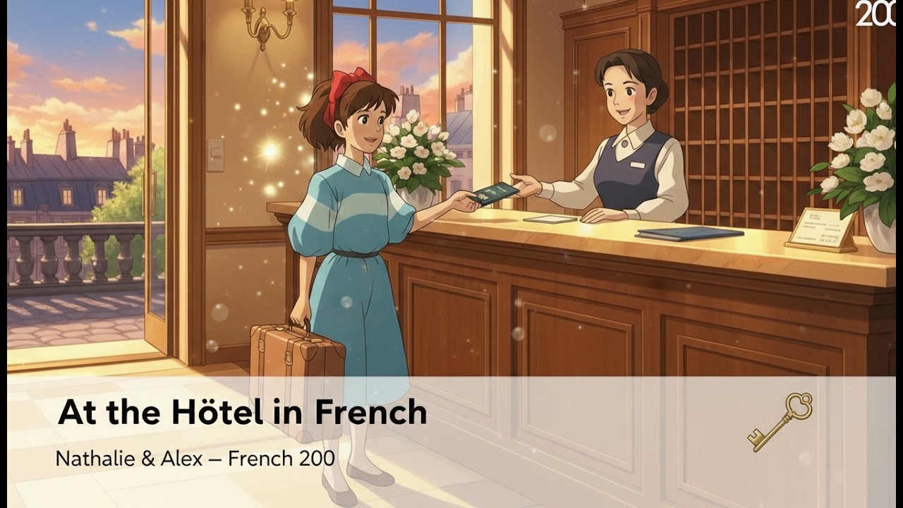 Parler à l'hôtel en français 🏨 | Vocabulaire & dialogues réels | Français A2-B1