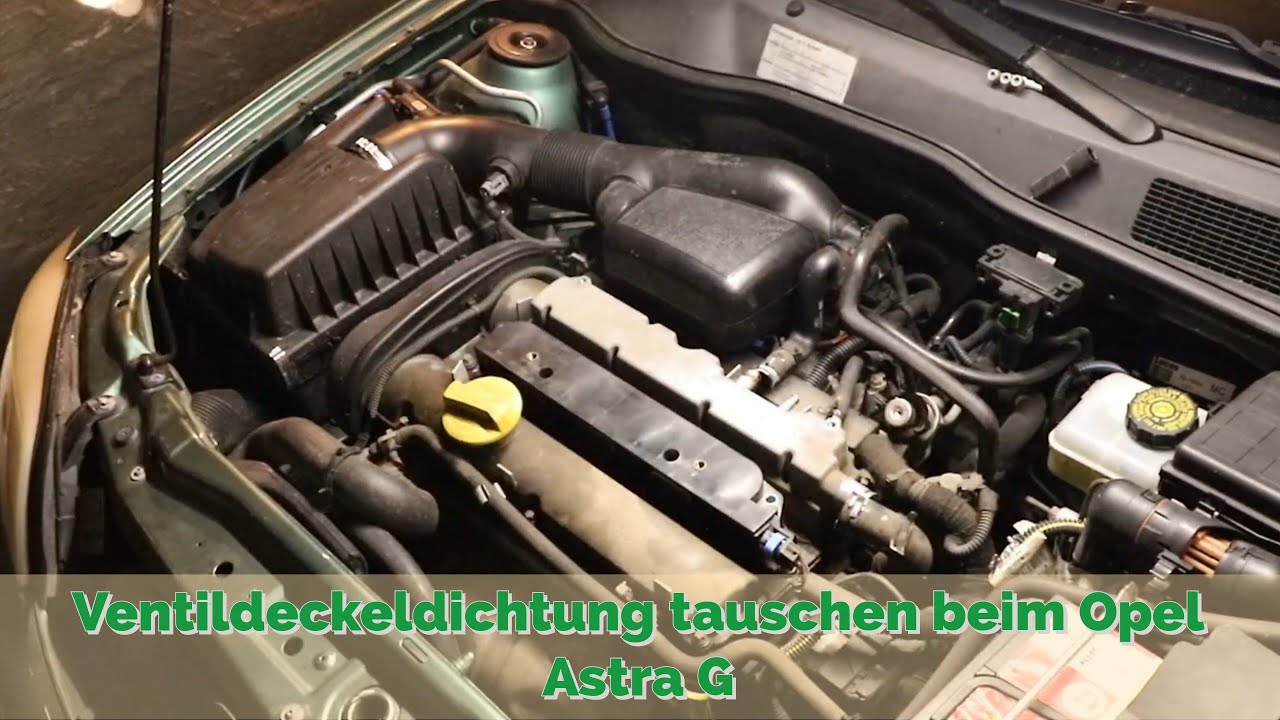 Wir wechseln beim Opel Astra G die Dichtung vom Ventildeckel