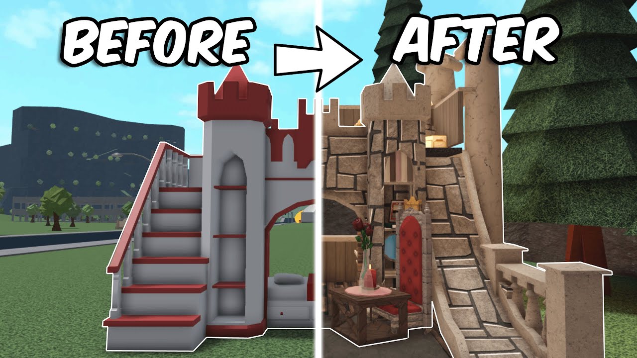 TURNING a KIDS BED into a HOUSE in BLOXBURG