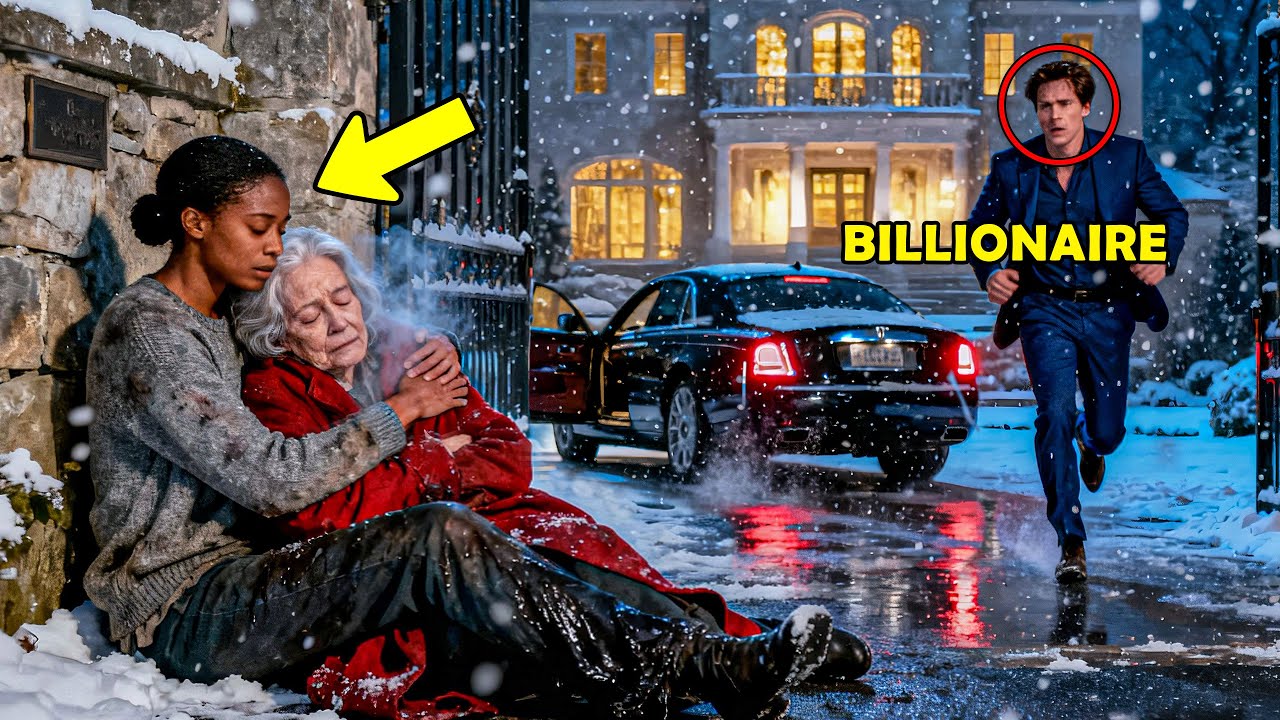 A Billionaire Is Shocked to See His Mother Leaning on a Homeless Girl, He Rushes Over and Freezes