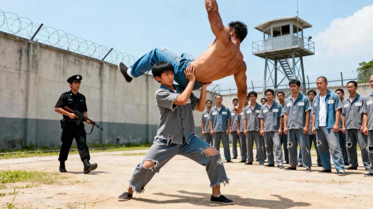 獄霸瞧不起新囚犯，誰知他是頂尖高手，一個過肩摔當場秒殺    ⚔️  抗日  | 战争 | Kung Fu | 甄子丹