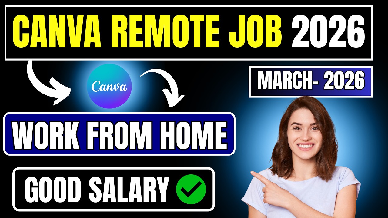 🔴Canva Work from Home job 2026 | Good Salary | For Students & Freshers🔥
