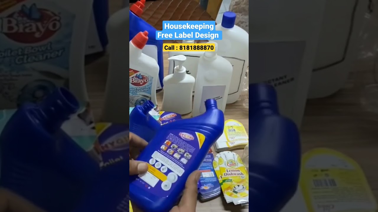 apne Home Cleaning Products ke liye Best Label kaise Banaye 👉 8181888870