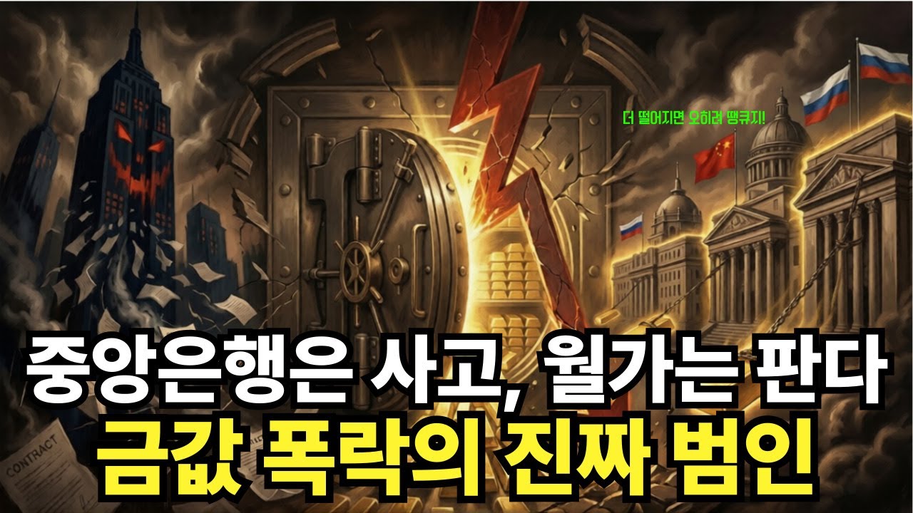 하루 만에 10% 증발, 금값 폭락의 진짜 범인 | 중앙은행은 왜 계속 사는가