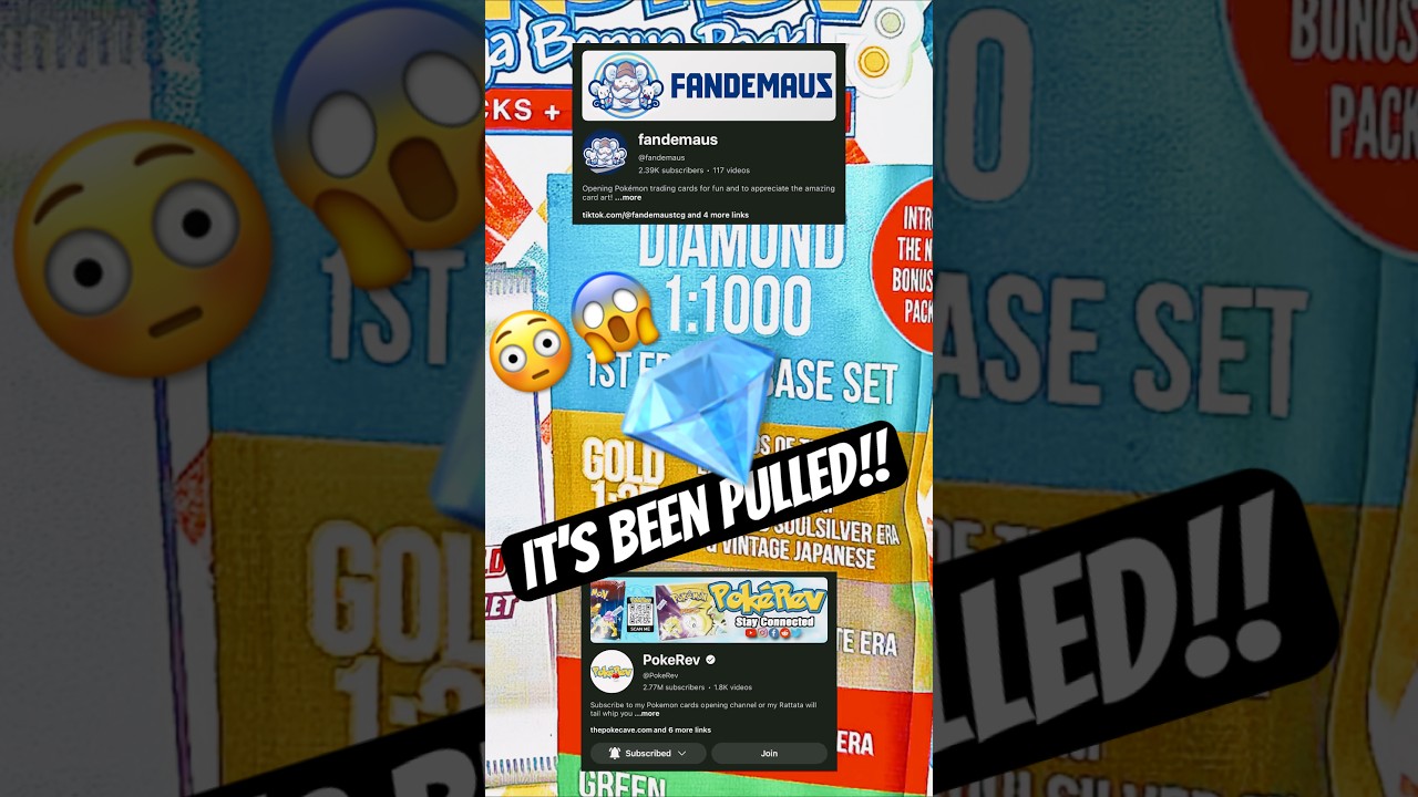PokeRev 6.0 Diamond Pack Pulled!! Subscribe 🫶🏻