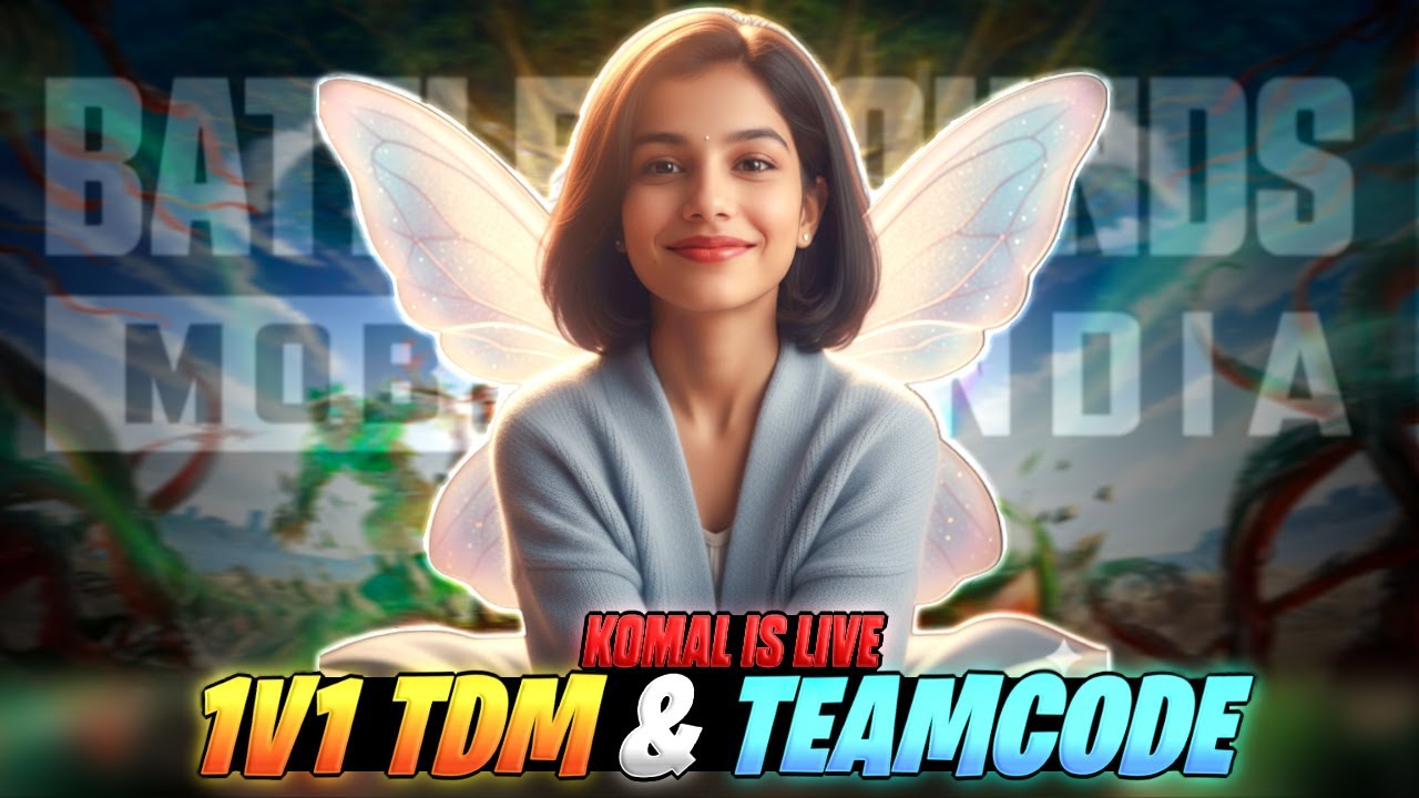 BGMI LIVE 🔴 1v1 TDM & AGGRESIVE RUSH GAMEPLAY w KOMAL YT ✨  #bgmilive #pubglive