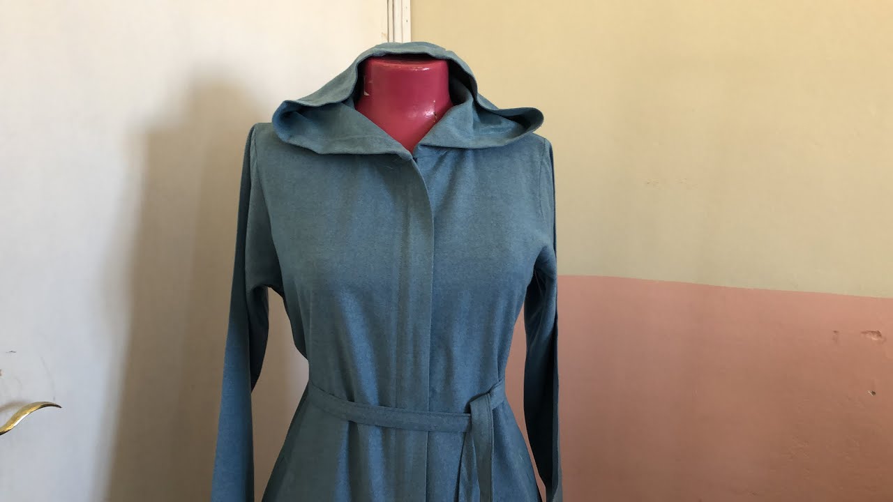 خياطة🧵مونطو بالسنسلة مع اللوك النهائي😍