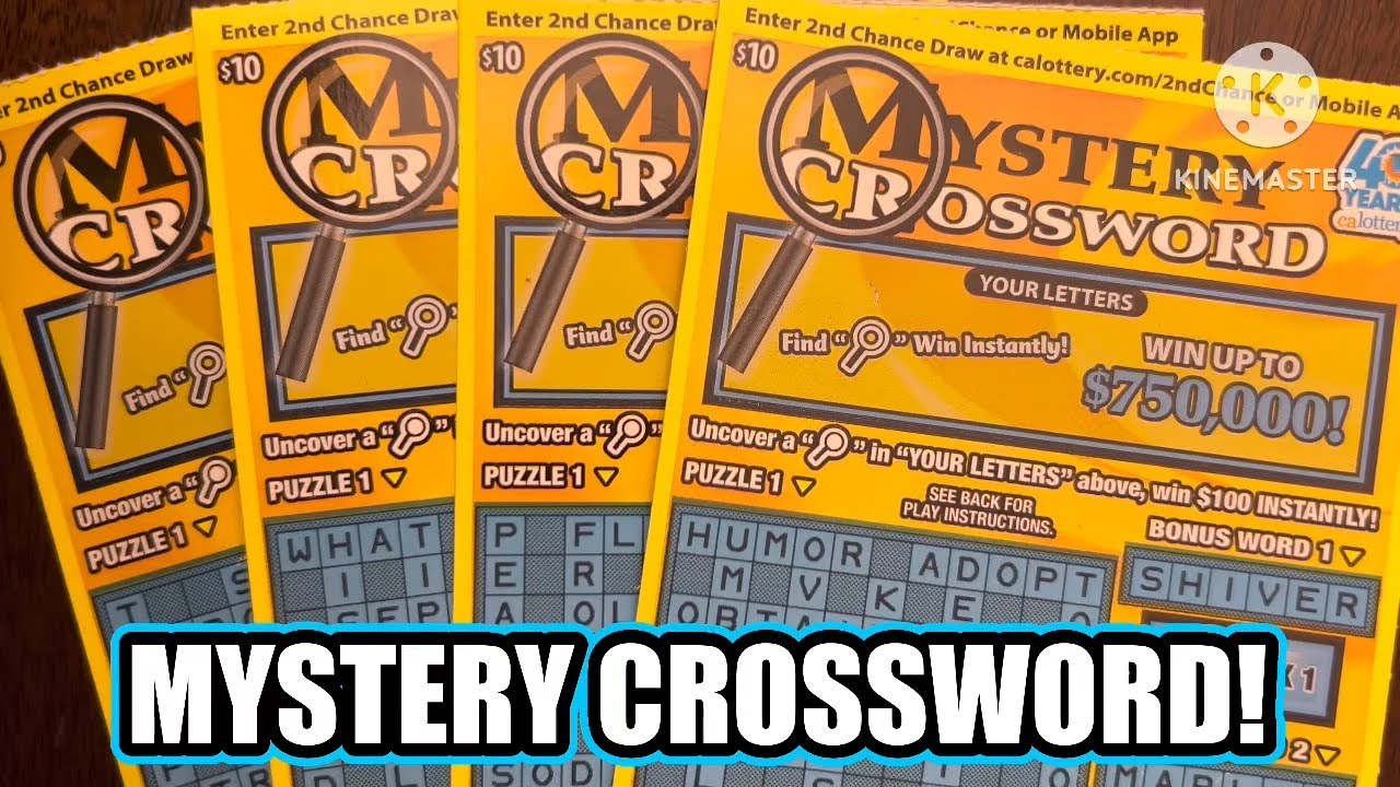 MYSTERY CROSSWORD! CA Scratchers