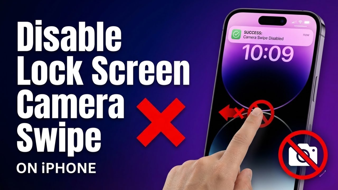 Disable Lock Screen Camera Swipe On iPhone &ndash; Prevent Accidental Camera Access