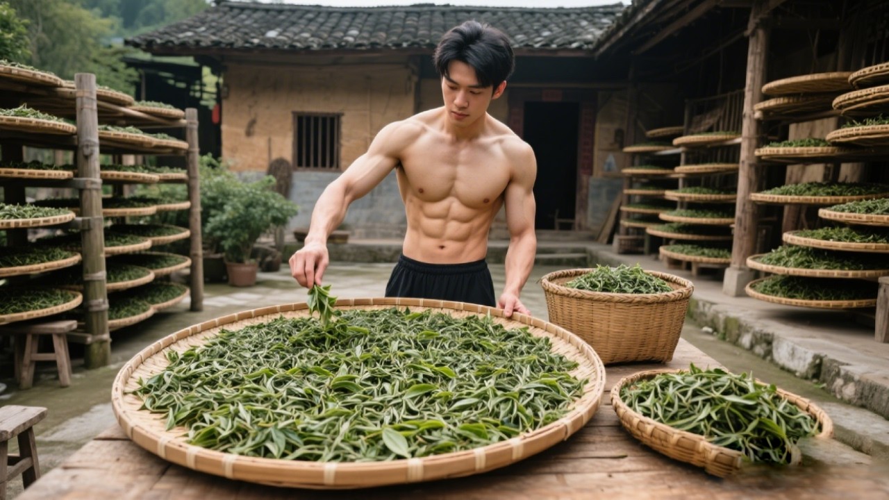 Làm Trà Đen Thủ Công Theo Phương Pháp Truyền Thống