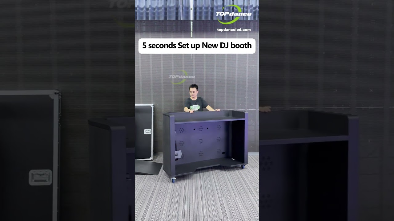 5 seconds set up dj booth #djbooth #leddisplay #djsetup #gear #factory #manufacturer