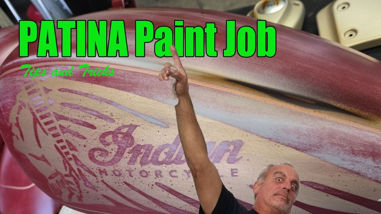 How-To tips and tricks spraying a custom paint job patina distressed matte paint job on a motorcycle