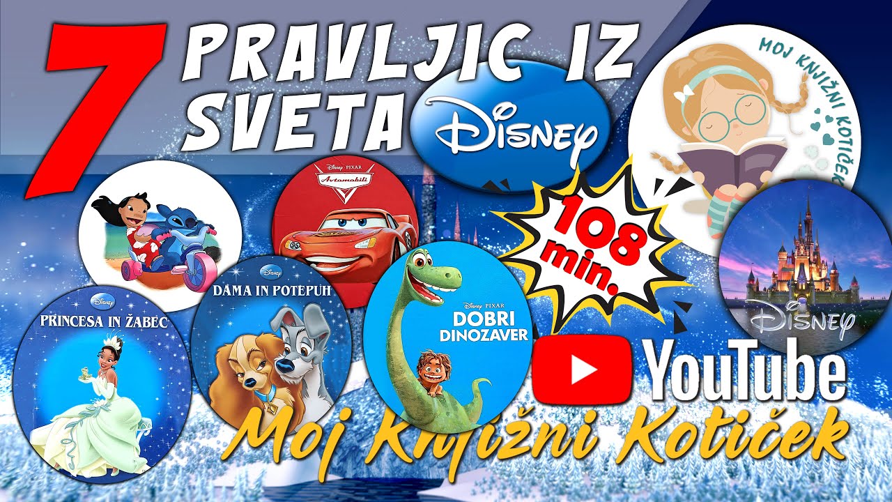 5 PRAVLJIC IZ SVETA DISNEY - skupek pravljic za lahko noč