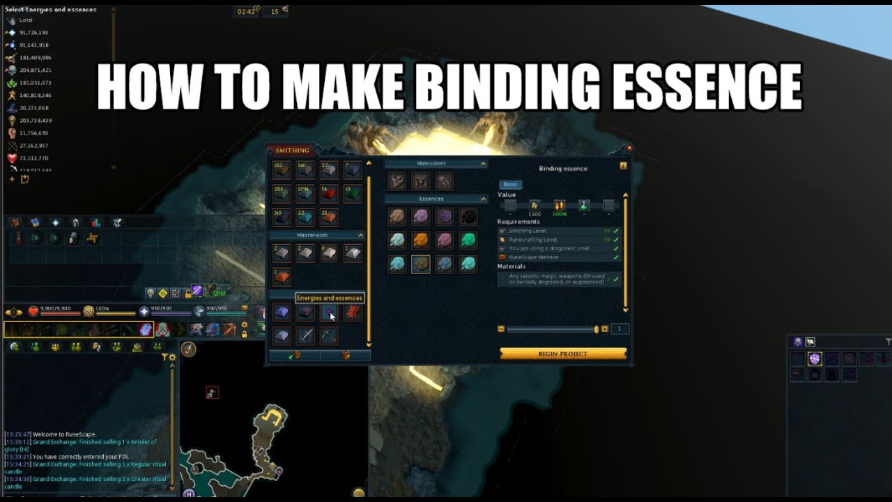 How to make binding essence | Runescape 3