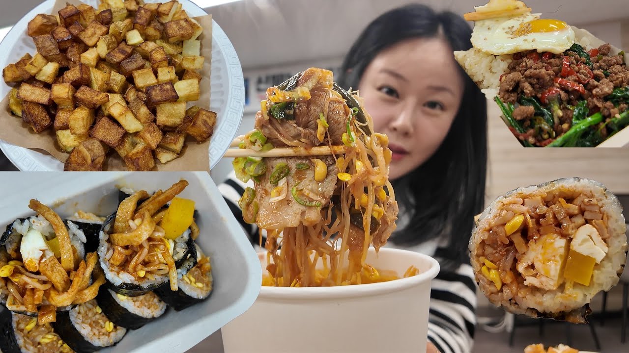 일상 먹방 브이로그:) 🔥청양의 매운맛🔥 제대로 맛보고 왔어용~🥵 얼큰돼지국밥, 불콩나물김밥, 얼큰크림짬뽕 등등 야무지게 먹방 spicy mukbang