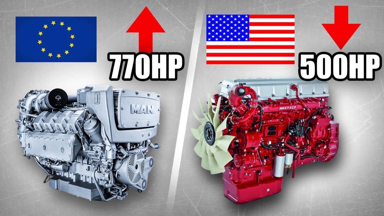 Why European Trucks Have up to 770 HP And US Don’t!