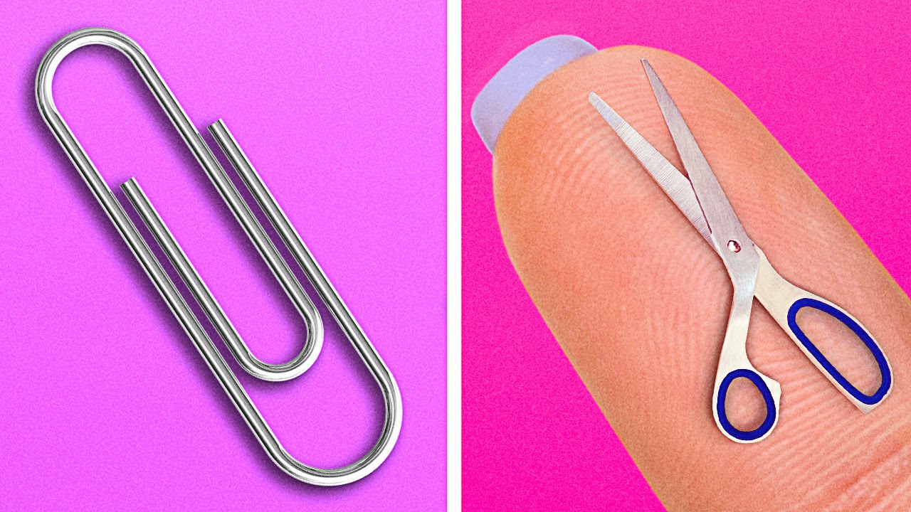 DIY MINI SCISSORS FROM A PAPERCLIP || Miniature Crafts
