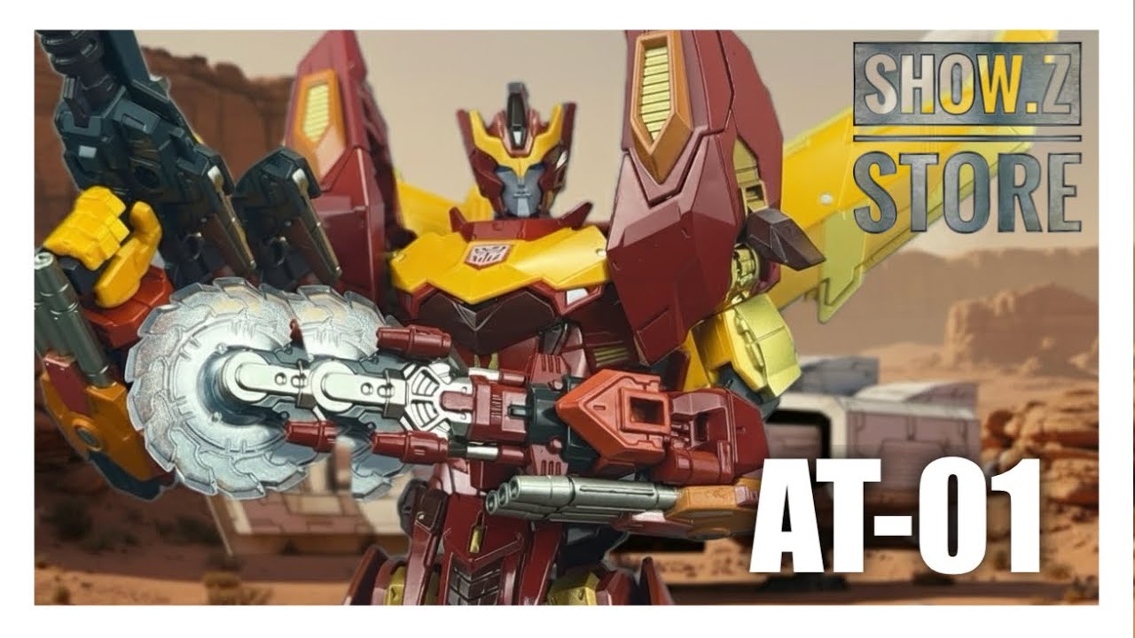 AT-01 Knock Off Transformers T-Spark Adamas Machina Rodimus Hot Rod Review