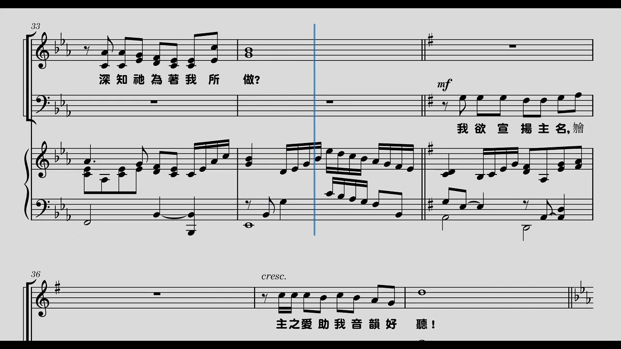 主，我感謝祢 Choir
