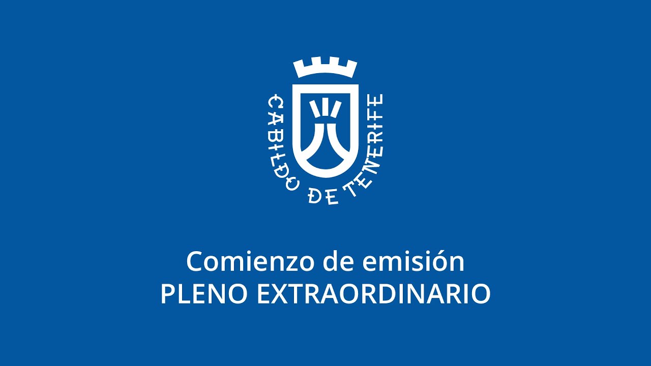 Plenos extraordinarios del Cabildo de Tenerife, 03 de julio de 2023
