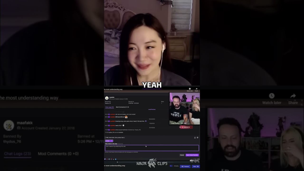 Hilarious Twitch Unban Request &ndash; Fanfan Reacts to Clip Queue 😂📺