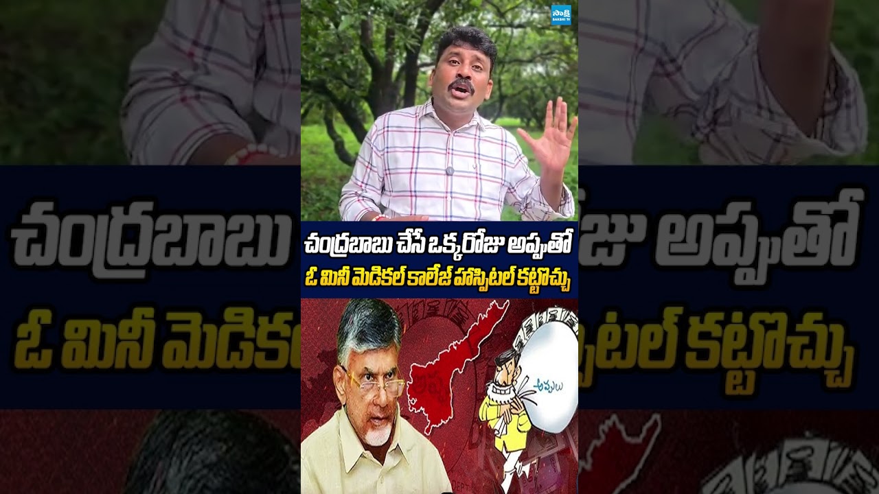 చంద్రబాబు చేసే ఒక్కరోజు అప్పుతో #karumurivenkatreddy #ytshorts #chandrababu #apdebts #sakshitvlive
