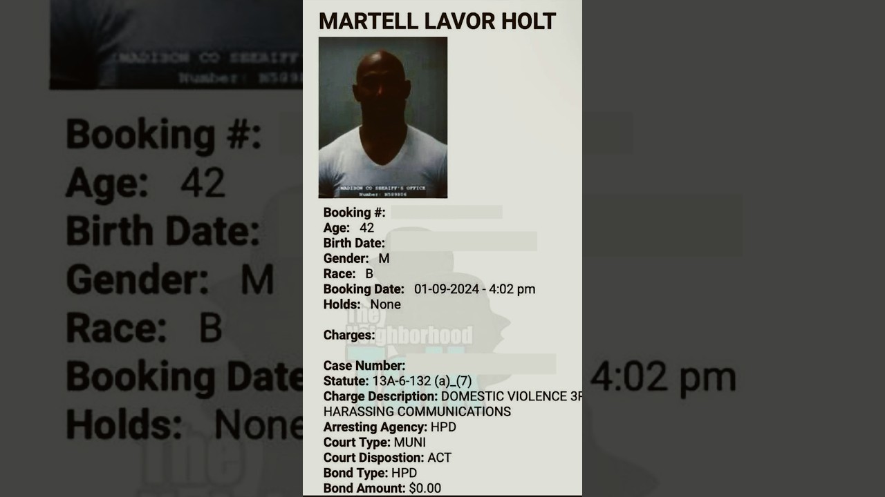 Martell Holt Arrested On Domestic Violence Charges!  #lamh #martellholt