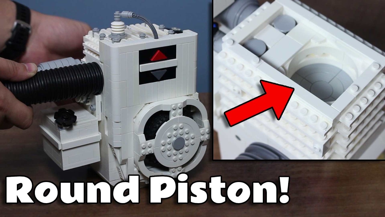 Я провел вакуумную модификацию моего КРУГЛОГО ПОРШНЕВОГО двигателя Briggs & Stratton LEGO!