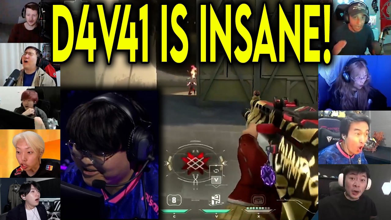 Valorant Streamers React To PRX D4v41 Insane 1v2 CLUTCH Against GENG In VCT