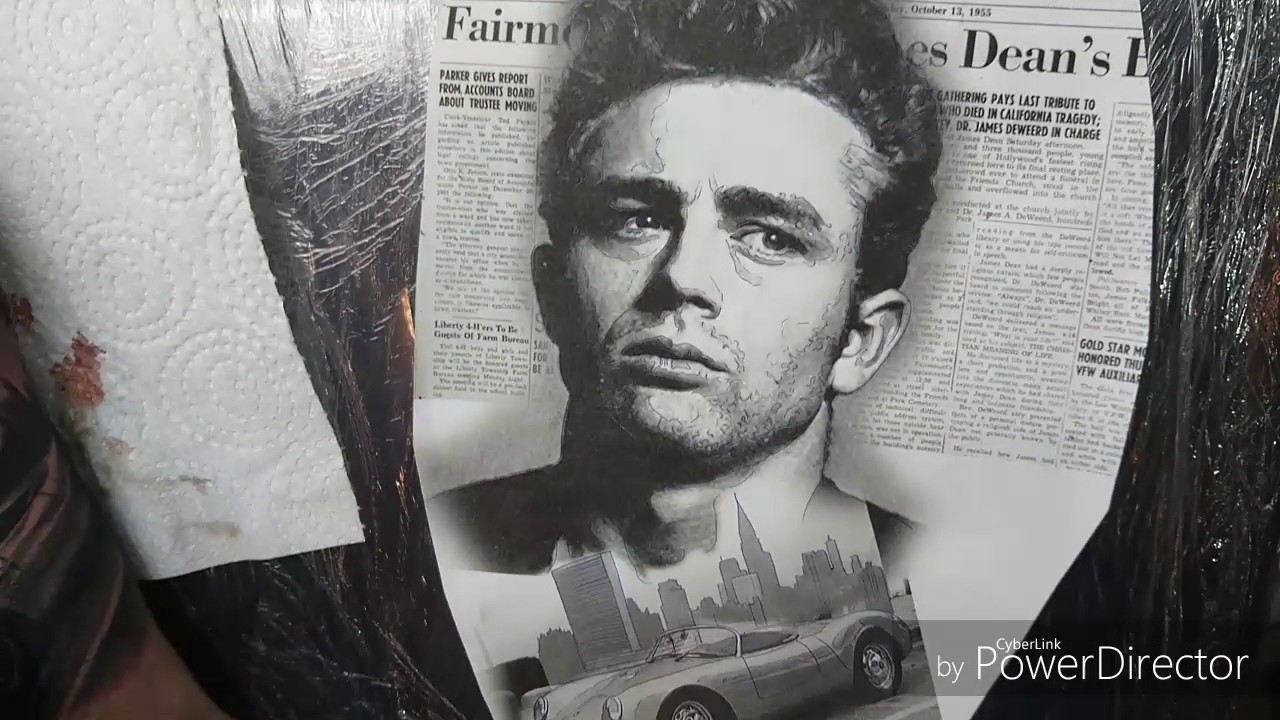 TATTOO TIMELAPSE   |  James Dean Realistic Tattoo | Angelina Mengel
