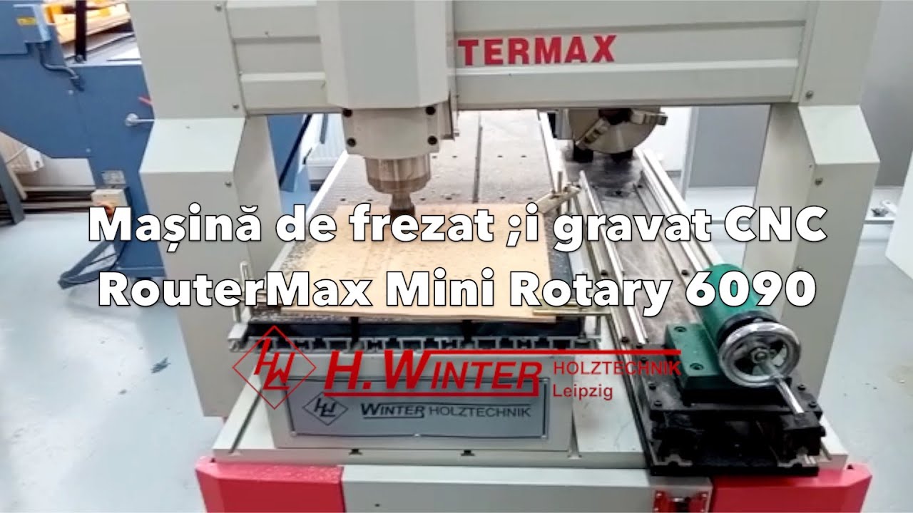 Masina de frezat si gravat CNC Winter RouterMax Mini Rotary 6090