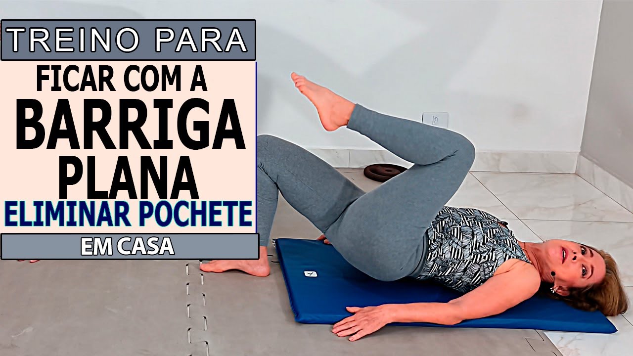 🔴 TREINO PARA FICAR COM A BARRIGA PLANA, ELIMINAR A POCHETE -  PARTE DE BAIX0 BARRIGA - Vídeo 1064