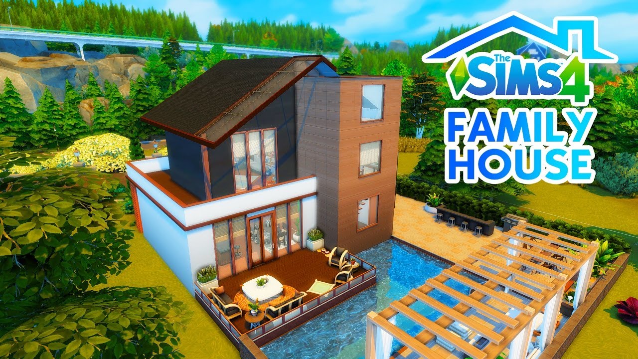 MODERN FAMILY HOME [NO CC] THE SIMS 4 / KUĆA ZA SIMSIMIRA