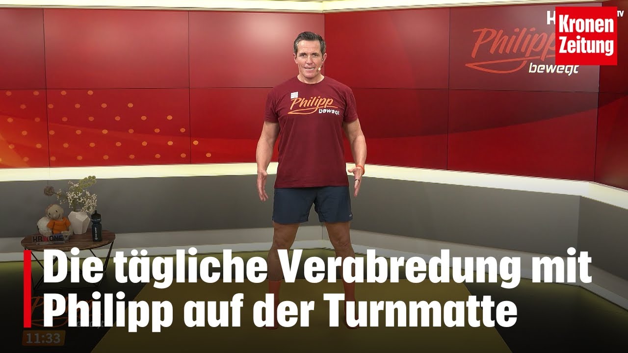 Philipp bewegt am Dienstag, 7.1.: Die tägliche Verabredung auf der Turnmatte!