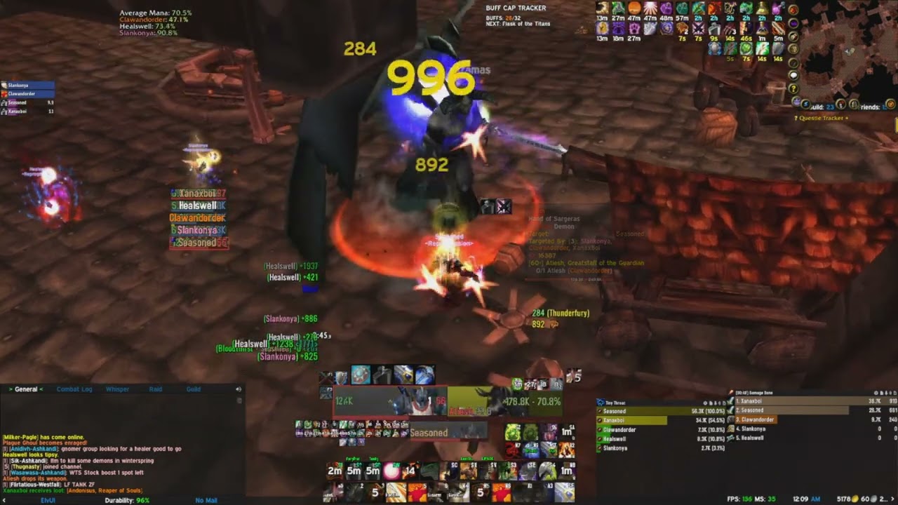 World's Fastest Atiesh Kill (94 seconds) Classic WoW - Reprogression of Mankirk